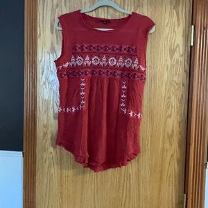 Embroilered top